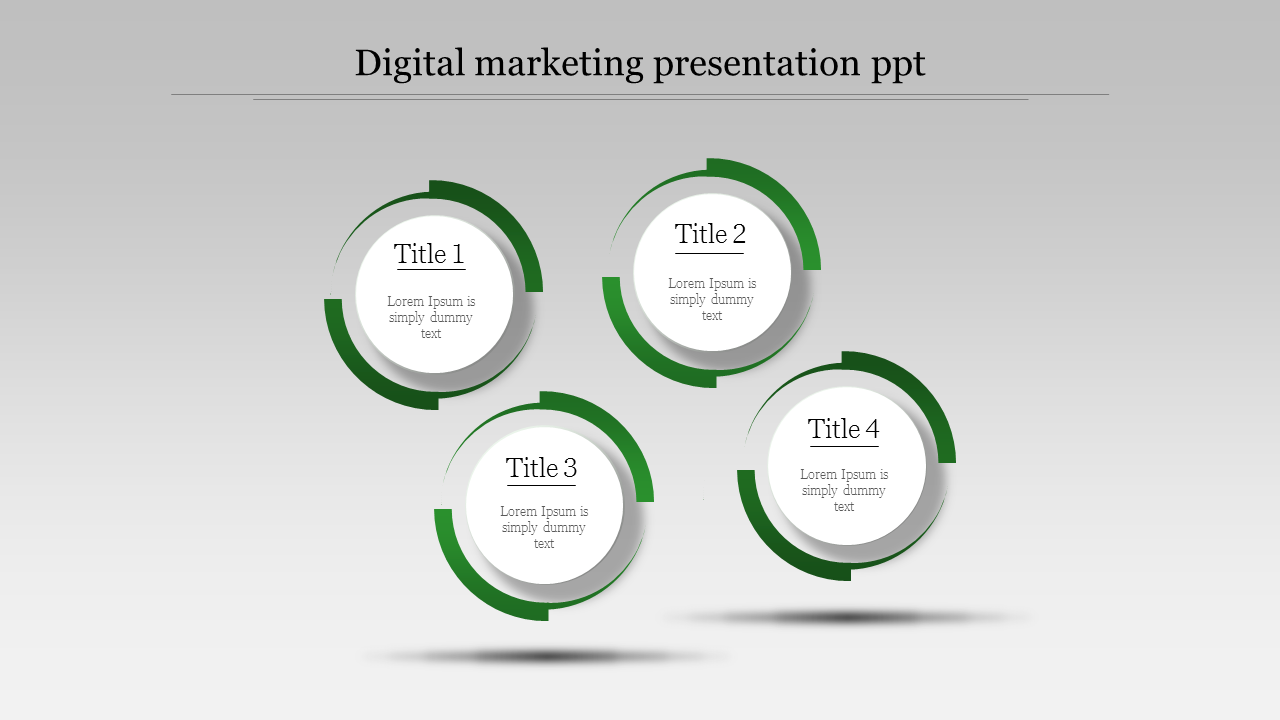 digital marketing presentation ppt-Green